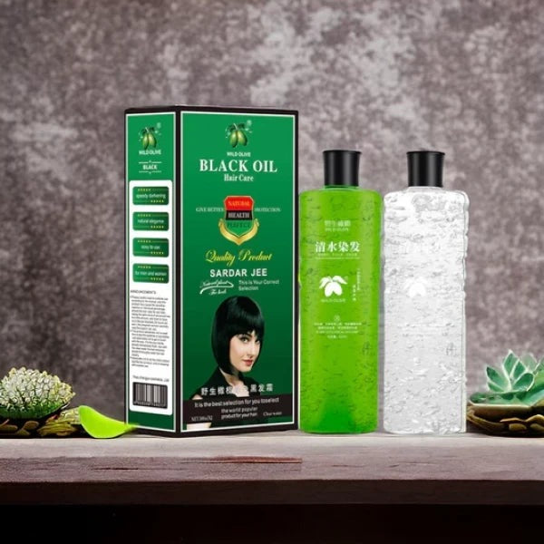Sardar Jee Hair Color Gel EASY DYEING COLOURING GEL + OIL 2 BOTTLES 500 ML [FREE HOME 🚚DELIVERY]