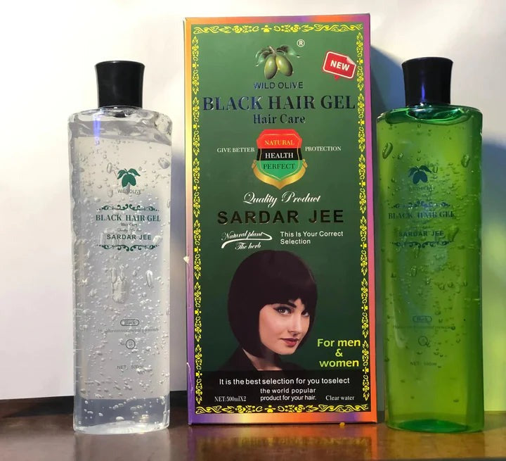 Sardar Jee Hair Color Gel EASY DYEING COLOURING GEL + OIL 2 BOTTLES 500 ML [FREE HOME 🚚DELIVERY]