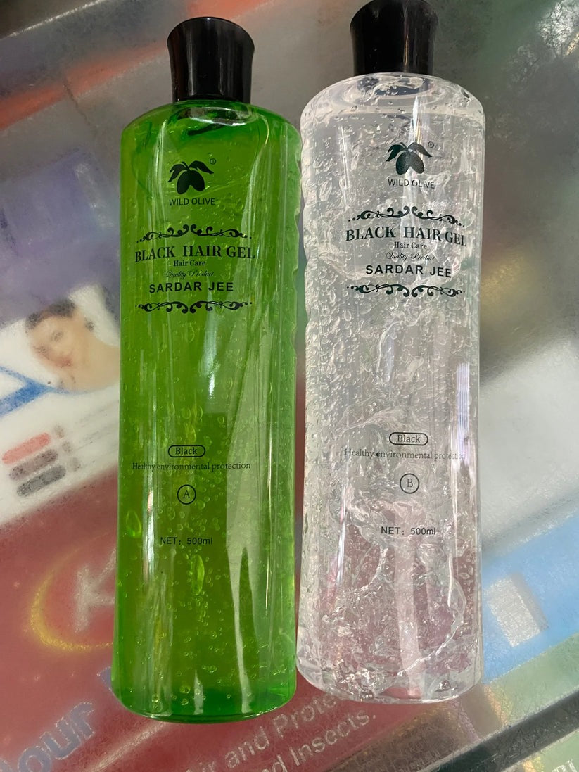 Sardar Jee Hair Color Gel EASY DYEING COLOURING GEL + OIL 2 BOTTLES 500 ML [FREE HOME 🚚DELIVERY]